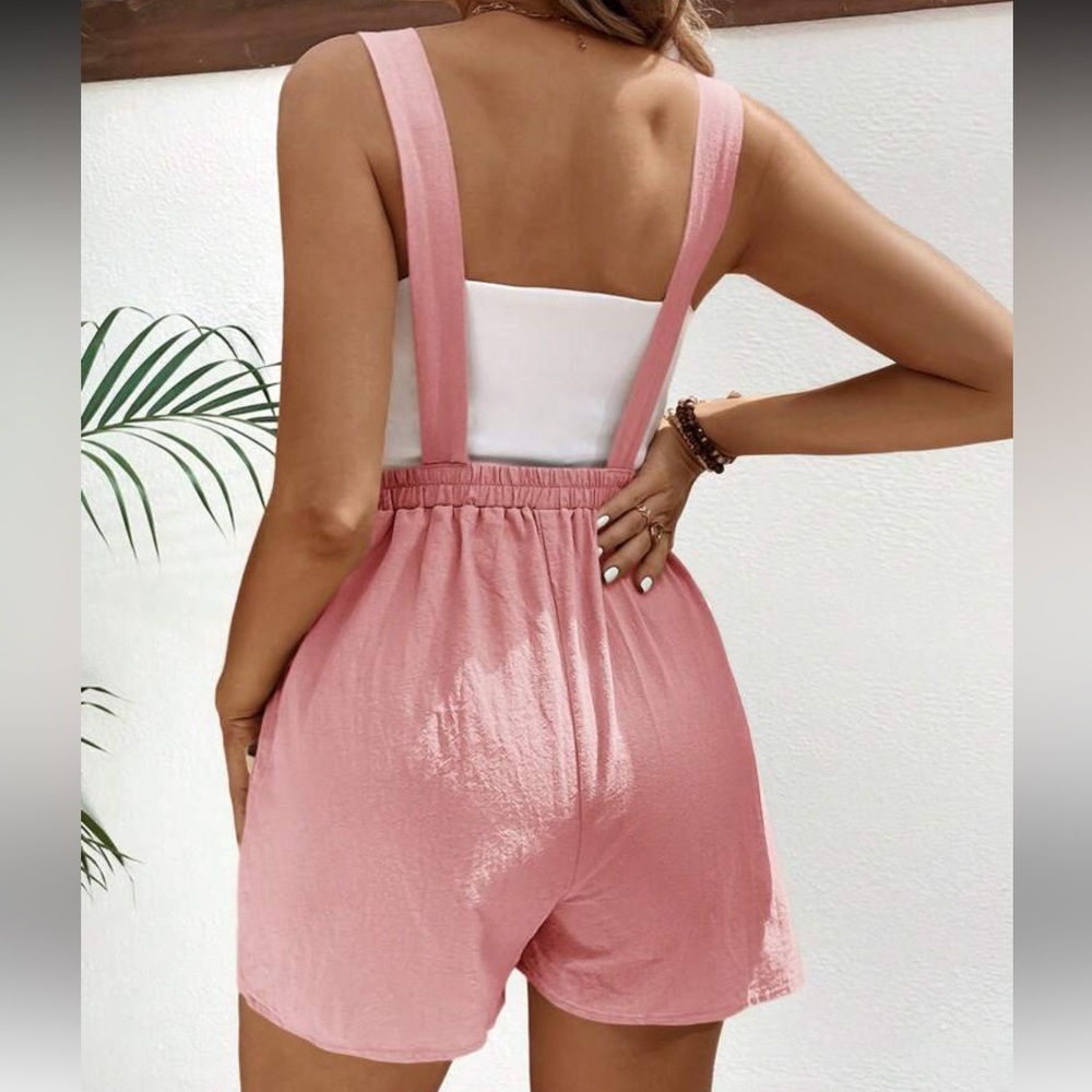 SHEIN Pink Maternity Playsuit - Picture 2 of 3